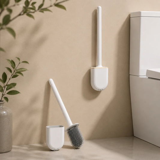 LunaBrush™ Silicone Toilet Brush & Holder