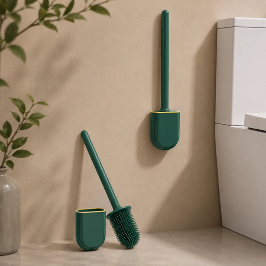 LunaBrush™ Silicone Toilet Brush & Holder